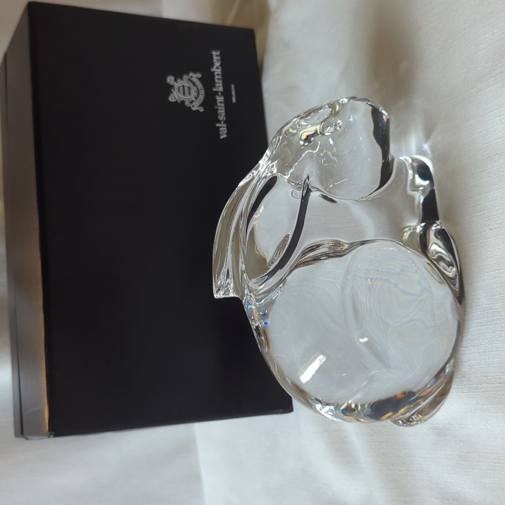 Val Saint Lambert Crystal Rabbit